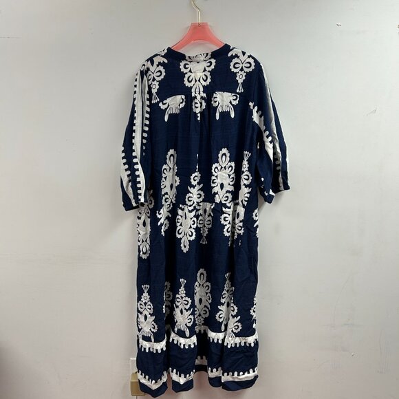 Desert Bloom Embroidered Midi Dress - WK9343 - Picture 2 of 2